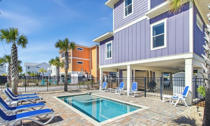 Mexico Beach House | Purple Rain! Beautiful 5 Bedroom Home with a Private Pool!