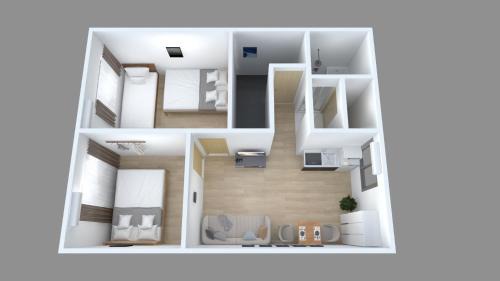 Abeno Apartment | RAKUTO天王寺301 特價2室1厅,難波心斎橋電車5分,天王寺站400m,直達關西機場大阪城USJ 京都.
