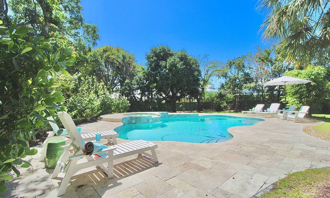 Stuart House | Reduced Rates! 4BR/3BA Home - Heated Pool - - Close to Beach and Historic Downtown Stuart!