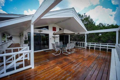 Wimberley House | Riverfront Cabin with Spacious Interior, Large Deck and Views in Texas