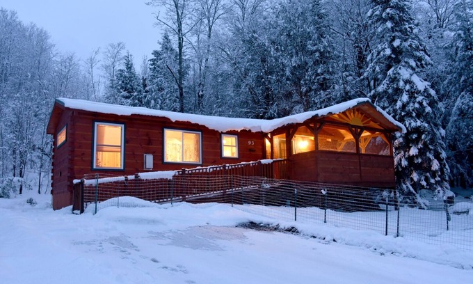 Saranac Lake Cabin | Romantic Adirondack Cabin with Gorgeous Lake and Mountain Views