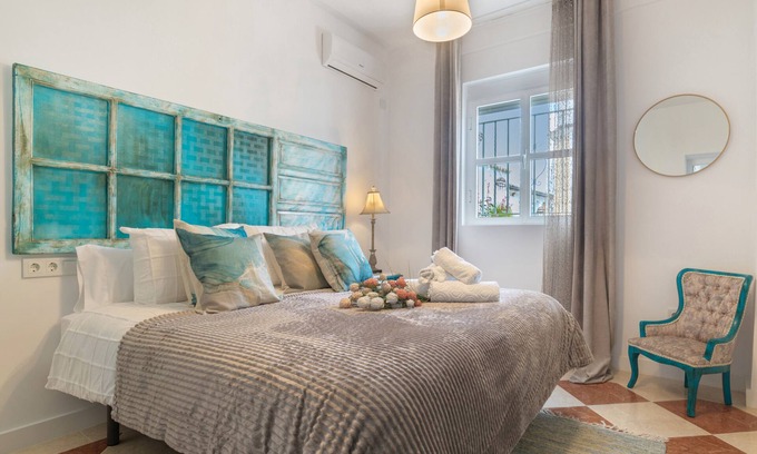 Alcala del Valle Apartment | Room 'Turquesa - Amatista' with Mountain View, Shared Terrace and Wi-Fi