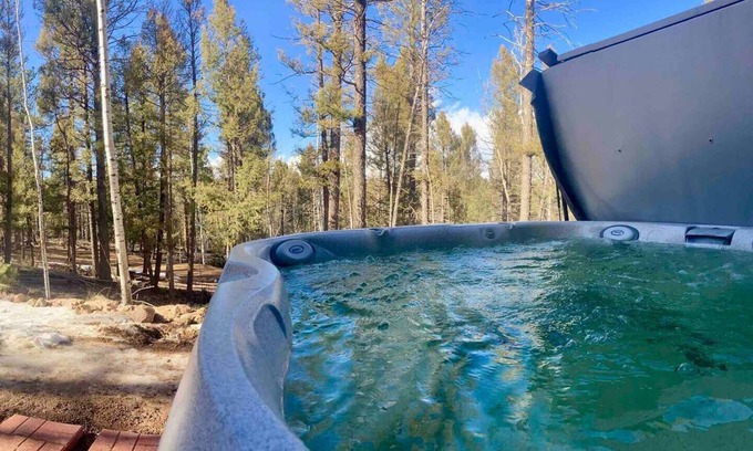 Woodland Park Cabin | Rustic cabin charm w/hot tub, arcade basketball