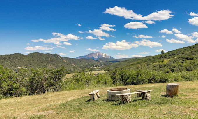 Glenwood Springs Cabin | Scenic Mount Sopris View: Historic Alpine Cabin!