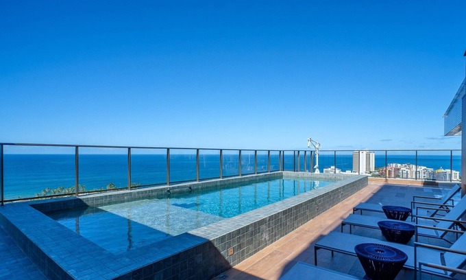 Rio Vermelho Apartment | Sea View Studio in Condominium With Pool Edf1707