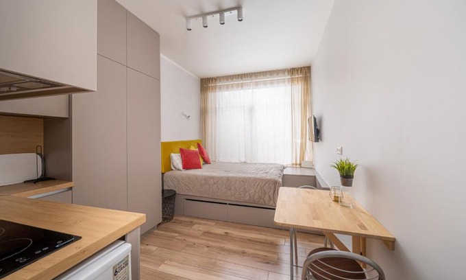 Jurmala Apartment | Seaside Escape in Dzintaru Studio 100m from Beach and Near Forest Park