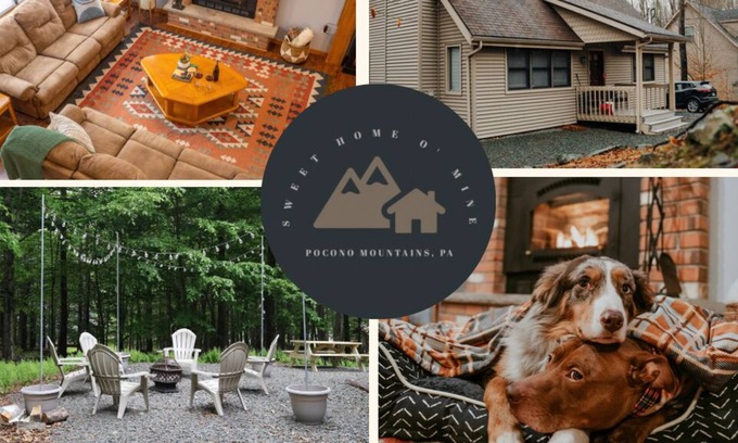 Gouldsboro Ski Chalet | Serene Mountain Escape with King Bed, Fire Pit, Games & Fireplace