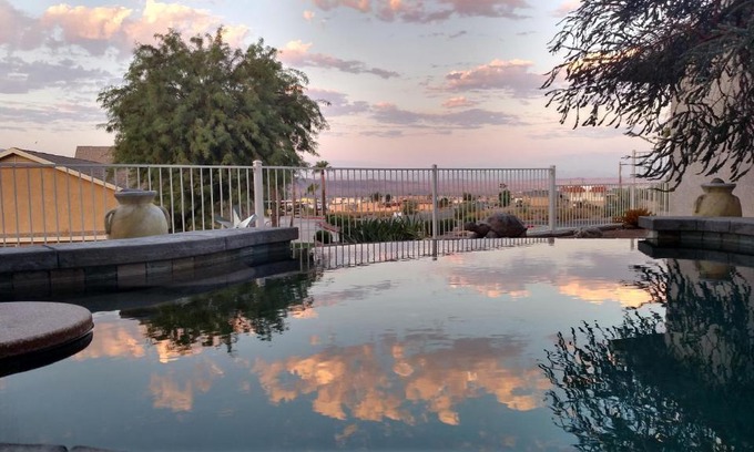 Lake Havasu City House | Shoshone Lower Unit with Lake and Pool Views