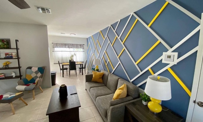 Poinsettia Heights Apartment | Spacious 1BR, Central AC, Real Desk & Office Chair