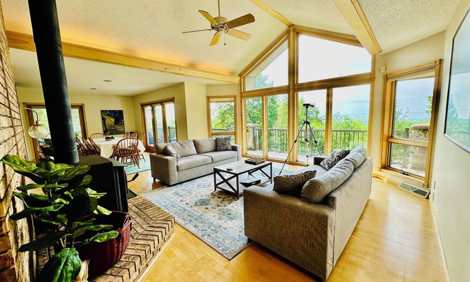 Bayfield House | Spacious and Private Cabin with Lake Superior and Madeline Island Views & Sauna