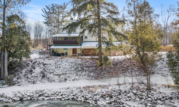 Campton Other | Spacious Farmhouse Estate Overlooking a Babbling Brook with hot tub