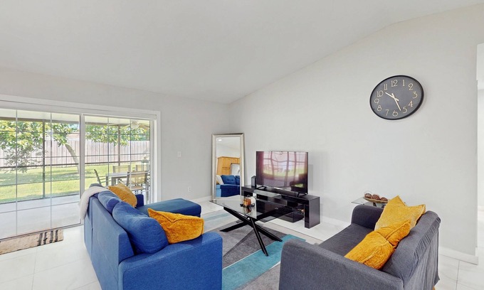 Lauderhill House | Spacious home with enclosed yard , fire pit and playground