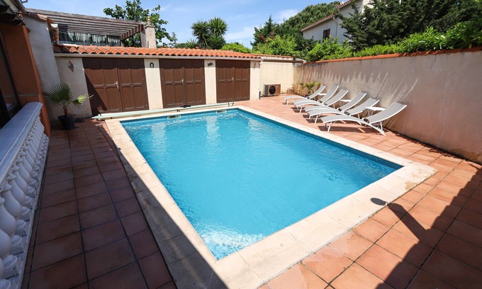 Saint-Cyprien Plage Ski Chalet | St Cyprien 4-room house with swimming pool near the beach