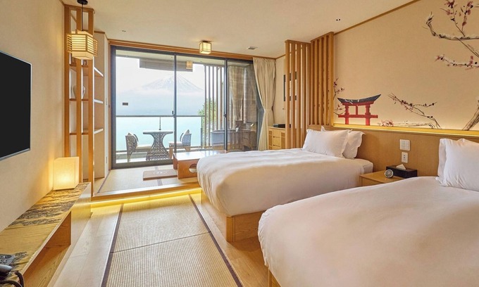 Oishi Hotel | Standard JapaneseWestern roomwith Mt Fuji view room only/Minamitsuru-gun Yamanashi