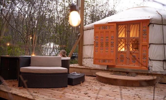 Lakeside House | Stay in an Authentic Mongolian Yurt with Private Hot Tub