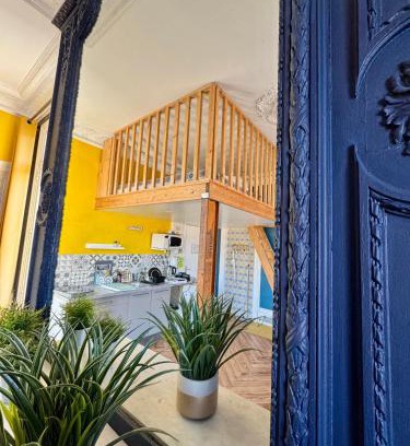 Centre Ville Rive Gauche Apartment | Studio à Rouen avec mezzanine