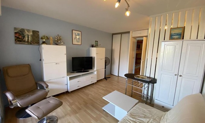 Capbreton Apartment | Studio cabine à 200m de la plage avec piscine, tennis et parking privé - FR-1-413-203