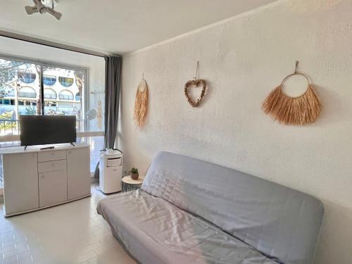 La Grande-Motte Apartment | Studio Cabine avec Parking Privatif, Climatisation et TV à La Grande-Motte - FR-1-716-21