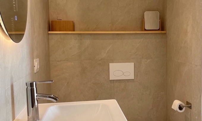 Sempas Apartment | Studio with private balcony, great views and stylish interior in Vipava Valley