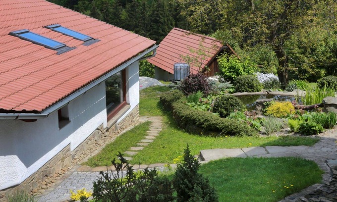 Lhotka House | Stunning private villa for 12 guests with WIFI, TV, terrace and panoramic view