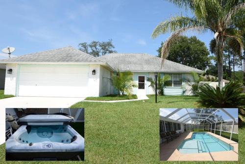 Palm Harbor House | Stunning Fenced Home with Heated Pool & Hot Tub