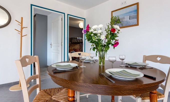 Saint-Germain-sur-Ay House | Stunning private villa for 4 guests with TV, terrace and pets allowed