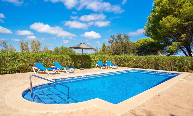 Cala Murada Villa | Stunning private villa for 8 guests with WIFI, A/C, private pool, TV, patio and panoramic view