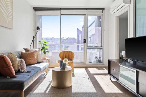 Carlton South Apartment | Stylish 2BR Apt Steps from Vic Market with Parking
