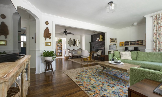 Brevard Cottage | Stylish mountain cottage walkable to downtown with private backyard.