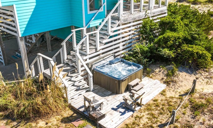 Avon House | SUMMER SAVINGS - Oceanfront Home with Hot Tub, Beach Access Next Door, and Grill