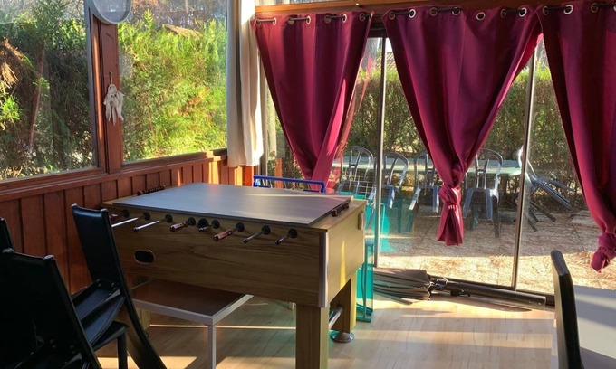 Gujan-Mestras Ski Chalet | Superb 6-person air-conditioned chalet with VVF pool