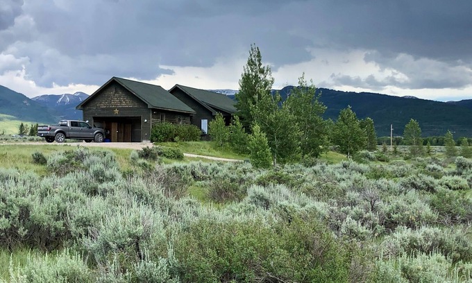 Driggs House | Teton Valley Home on 5 Secluded Acres, Hot Tub, Views, 5 min from Town