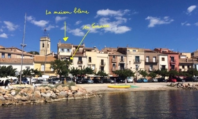 Bouzigues House | The Blue House, exceptional view of the Thau basin, the Sète peninsula