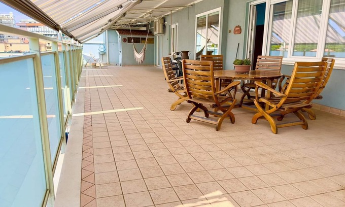 Pesaro Apartment | The Hammock, spacious, super-comfortable panoramic penthouse near Rossini Theater