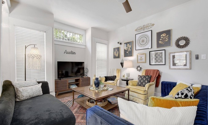 Hancock House | The HydeOut; Vintage Luxury Boho central Austin retreat close to it all!