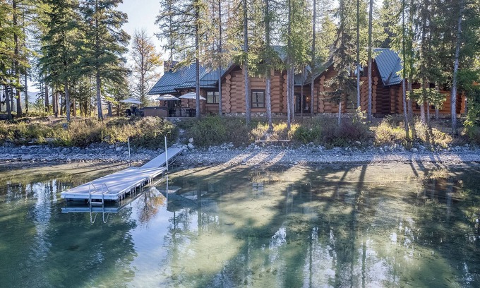 Marion House | The Montana Manor, Custom Log Estate Sleeping 14