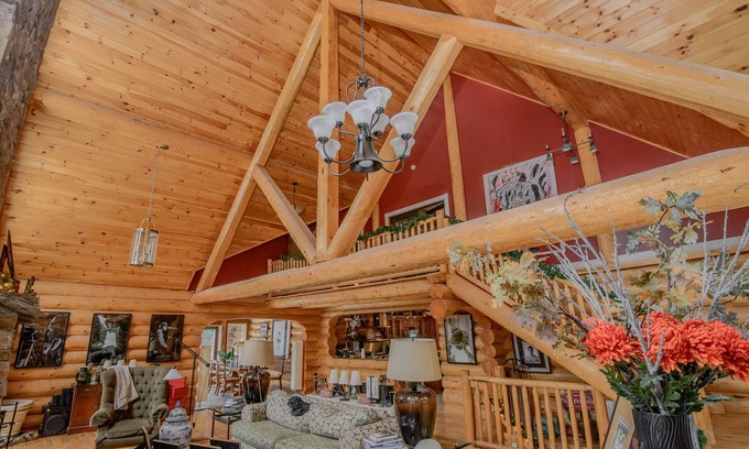Essex Junction Cabin | The Perfect Vermont Real Log Cabin House.