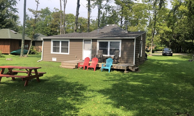 Traverse City House | Three bedroom cabin on Lake Leelanau. Faces west with amazing sunsets.