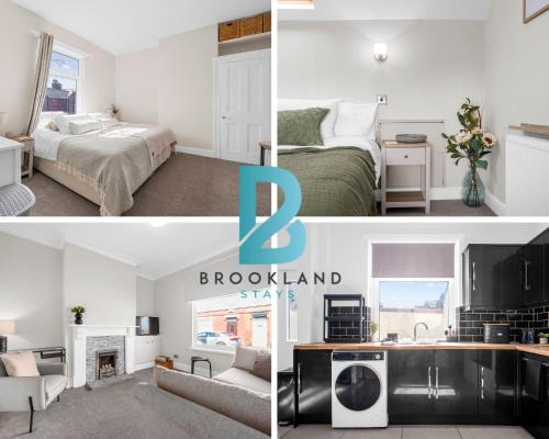 Gorton Apartment | Three Bedroom House by Brookland Stays Serviced Accommodation Short Lets Manchester with Free WiFi