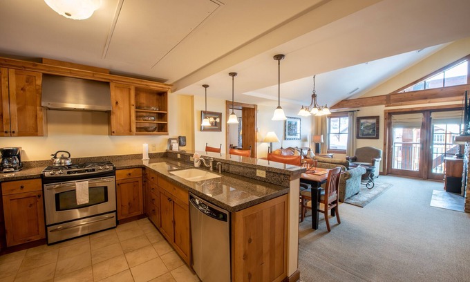 Crested Butte Condo | Top Floor 2 Bedroom In Mountaineer Square- Slopeside Condo - No Cleaning Fee! by RedAwning