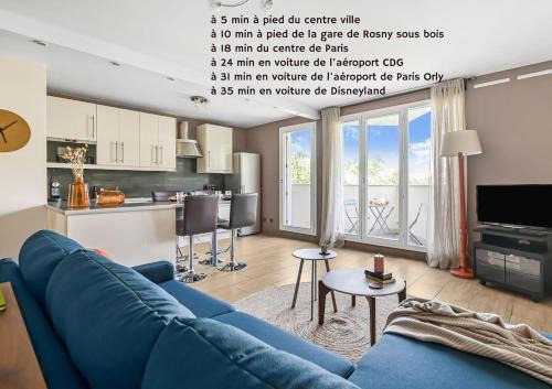 Rosny-sous-Bois Apartment | Tranquillité Citadine