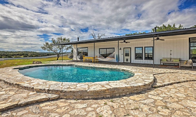 Fredericksburg House | Trendy Fredericksburg Pad w/Pool & Valley Views!