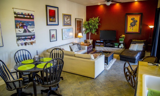 St. George Apartment | Two bedroom two bath furnished apartment with 2 king beds and full kitchen