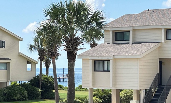 Pensacola Beach House | Updated ROOMY 3 bedroom Waterview w/Pool Sleeps 9 -Pool, Pier, Tennis/Pickleball