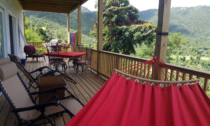 Estate Carolina Apartment | Views over the Valley. Apartment in two story cement house with a 45 foot porch!