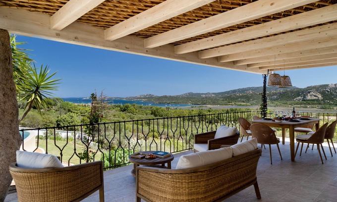 Arzachena Villa | Villa 'Amata' with Sea View, Wi-Fi and Air Conditioning