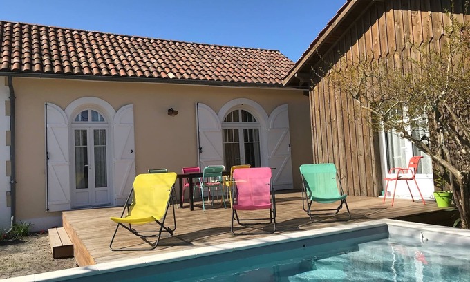 Andernos-les-Bains House | Villa Caprice à Andernos avec piscine chauffée