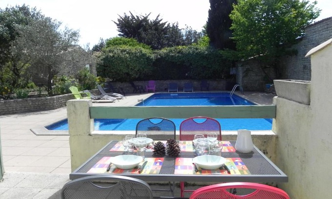 La Flotte House | VILLA DEL RE 3 face à la piscine