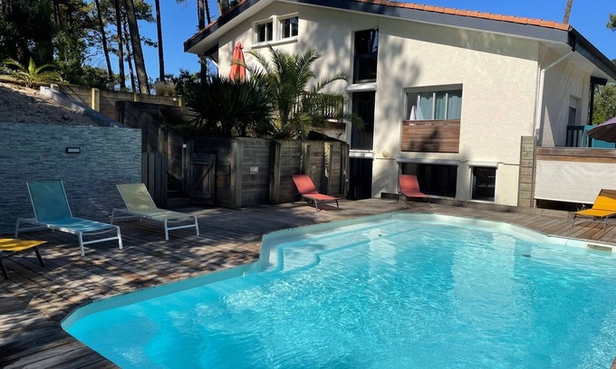 Le Penon House | VILLA NOKANHUI 400 meters from the ocean, swimming pool, magnificent detached villa