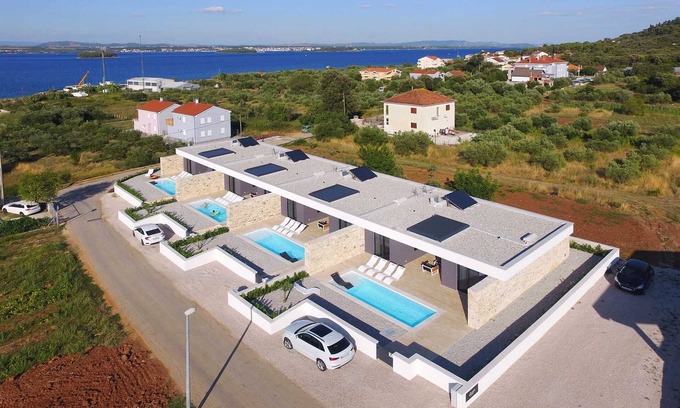 Kraj Villa | Villa Summer Bloom - sister villas each with a pool, 100m from the beach